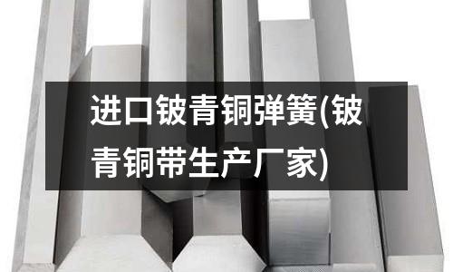 進(jìn)口鈹青銅彈簧(鈹青銅帶生產(chǎn)廠家)