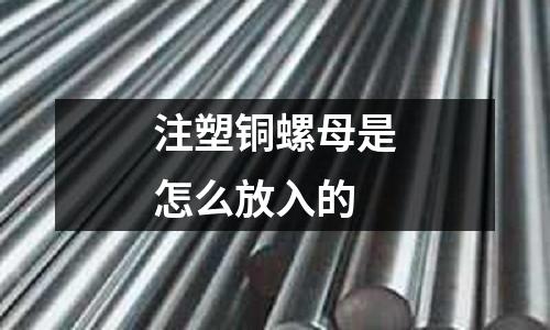 注塑銅螺母是怎么放入的
