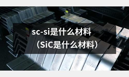 sc-si是什么材料（SiC是什么材料）
