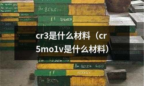 cr3是什么材料(cr5mo1v是什么材料)