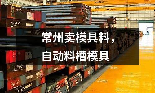 常州賣模具料，自動料槽模具