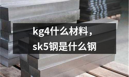 kg4什么材料，sk5鋼是什么鋼