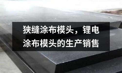 狹縫涂布模頭，鋰電涂布模頭的生產(chǎn)銷售