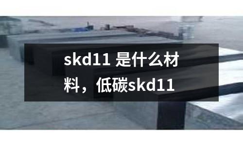 skd11 是什么材料，低碳skd11