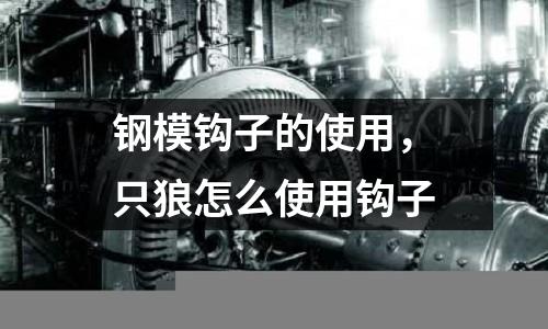 鋼模鉤子的使用，只狼怎么使用鉤子