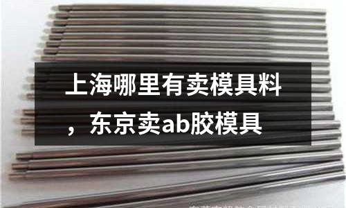 上海哪里有賣模具料，東京賣ab膠模具