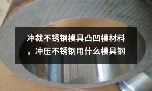 沖裁不銹鋼模具凸凹模材料，沖壓不銹鋼用什么模具鋼