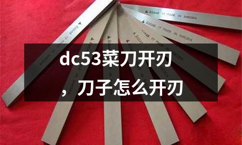 dc53菜刀開刃,刀子怎么開刃