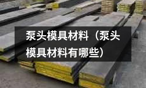 泵頭模具材料(泵頭模具材料有哪些)