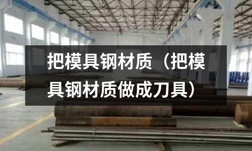 把模具鋼材質(zhì)（把模具鋼材質(zhì)做成刀具）