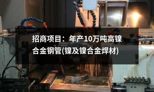 招商項目：年產(chǎn)10萬噸高鎳合金鋼管(鎳及鎳合金焊材)