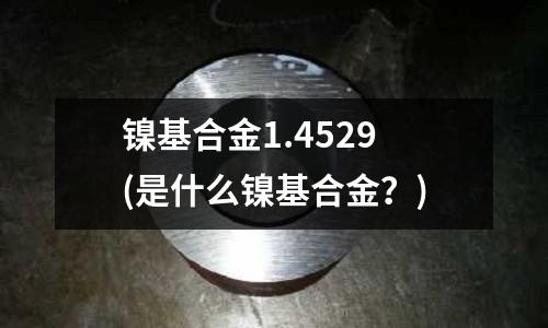 鎳基合金1.4529(是什么鎳基合金？)