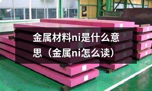 金屬材料ni是什么意思（金屬ni怎么讀）