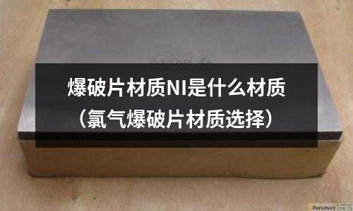 爆破片材質(zhì)NI是什么材質(zhì)（氯氣爆破片材質(zhì)選擇）