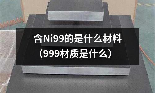 含Ni99的是什么材料(999材質(zhì)是什么)