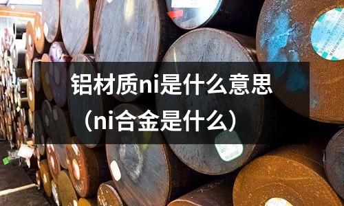 鋁材質ni是什么意思（ni合金是什么）