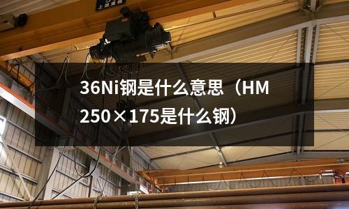 36Ni鋼是什么意思(HM250×175是什么鋼)